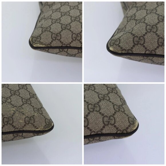 GUCCI GG Supreme Shoulder Bag PVC Leather Beige - Picture 16 of 16
